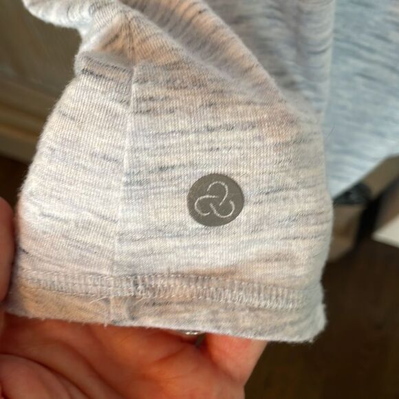 Zella shirt grey size small petite long cotton short sleeve - Picture 12 of 12